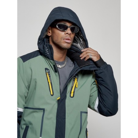 Ski costume men's winter, size 48, khaki color-10