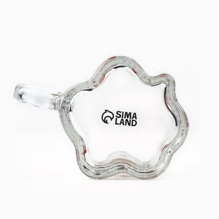 New Year. Glass mug "Gingerbread Man", 260 ml-5