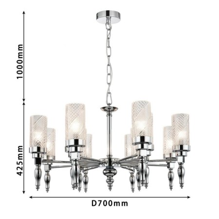 Suspension chandelier Anima 700 mm, E14 480W-2
