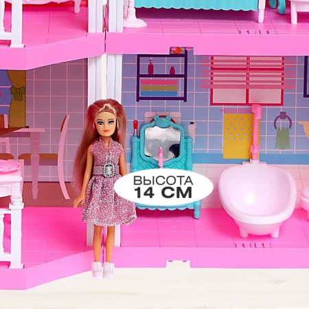 Townhouse doll House, with a doll and accessories-4