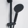 Shower system Wasserkraft A28801, tropical shower, thermostat, hand watering can, black