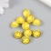 Button plastic for creativity "yellow smiley" set of 10 pcs 1.2x1.2x0.8 cm