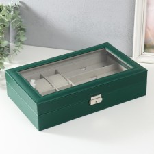 The casket to the leatherette to the clock 6 departments, glasses 3 compartments 