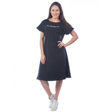 Minimalist-free dress, size 46, black color-1