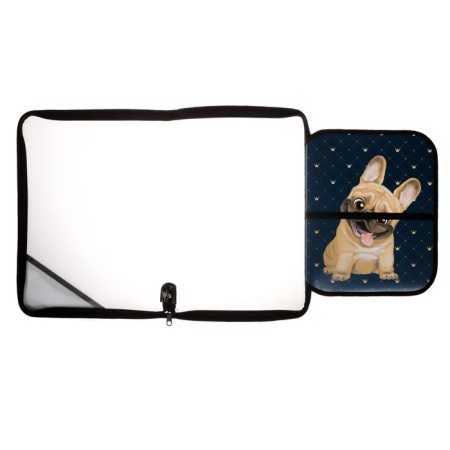 Labor folder A4, 325 x 230 x 25 mm, lightning around, hinged bar, plastic, PTR-1, calligrata "bulldog"-7
