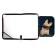 Labor folder A4, 325 x 230 x 25 mm, lightning around, hinged bar, plastic, PTR-1, calligrata "bulldog"