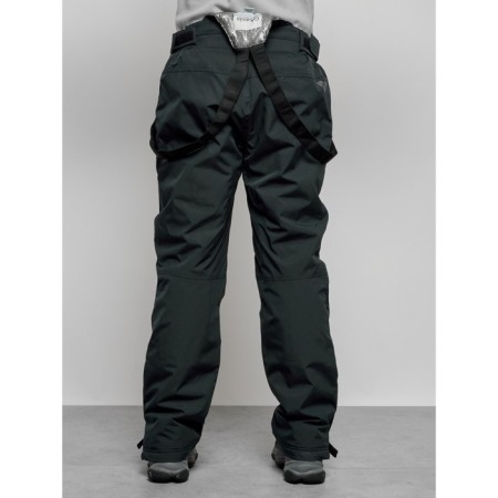 Semi-combinezone ski insulated male winter, size 50, dark green color-11