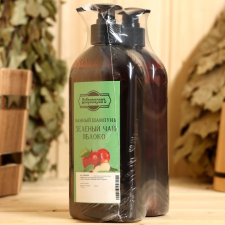 Set of shower gel "Grapes-shypris" and shampoo "Green Tea-Yobloko" 500 ml-3