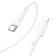Hoco X83, Type -C cable - Lightning, 2.4 A, 1 m, data transfer, PVC, white