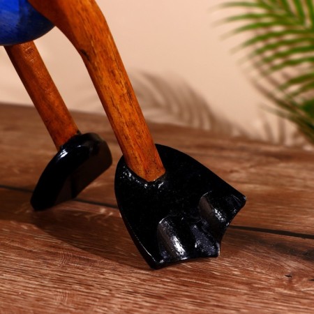 Stand for the bottle "Duck Blue" wood 25x10x20 cm-5