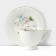 Rose porcelain service, 12 items: 6 mugs 220 ml, 6 saucers d = 15 cm, white color