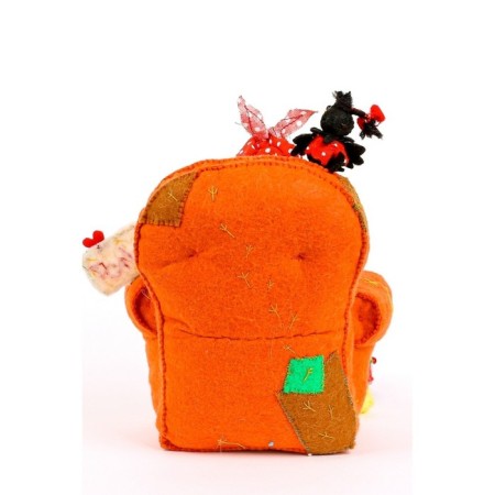 Set for the manufacture of a textile toy "Raven-Luke" height-17 cm-2