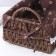 Basket for storage of handmade wicker work “Margarita”, 25 × 17 × 9 cm, brown color