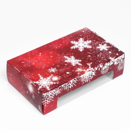 The box is folding, under 5 eclairs “snowflakes”, 25.2 x 15 x 6.6 cm-8