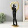 Souvenir Polystone "Abstraction. Kiss at the heart" gold with black 14.5x9x32 cm