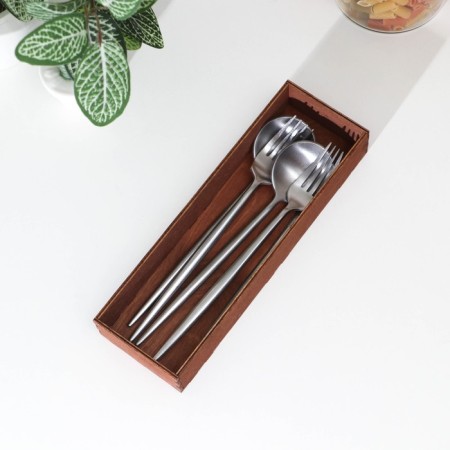 Tray for serving cutlery of the share, 25 × 8 × 4 cm, mocko color-1