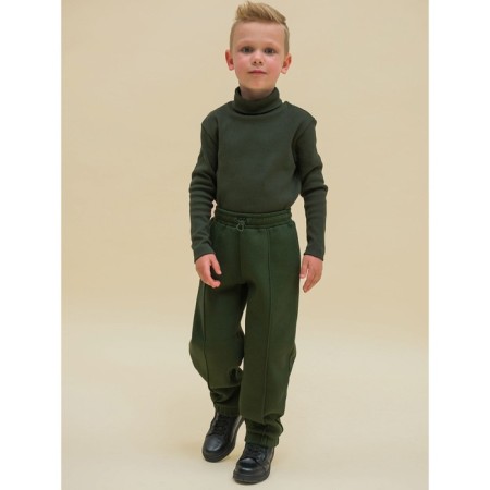 Pants for boys, height 140 cm, khaki color-8