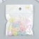 Plastic beads "flattened rings colored, pearl shine" set 20 g mix 0.7x1.3 cm