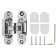 Loop of hidden installation Armadillo Universal 3D-CH 60 CP-8, with 3D reg., Color chrome