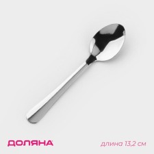 A spoon of a teaspoon of stainless steel of the “Optima” share, length 13.2 cm, thickness 1.2 mm