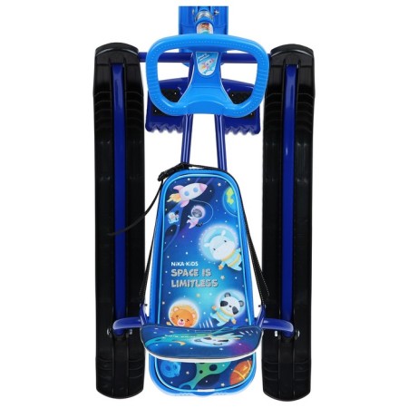 Snow-champion "Timka Sport 4-1", TS4-1M/K, with a back and a seat belt, black/blue color-4