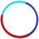 The hoop weighted onlitop "perfect silhouette", d = 80 cm, 1.8 kg, mix color