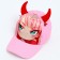 Baby cap for the girl "Devil" anime with hairpins, rr 52-54 5-7 years old