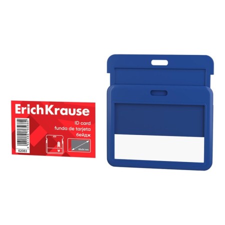 Horizontal badge 85 x 54 mm, erichkrause slider, plastic ABC, textile tape, mix-7