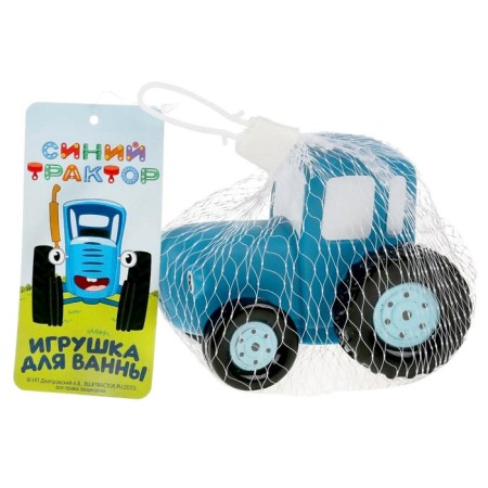 The bath toy "Blue Tractor", 10 cm-5