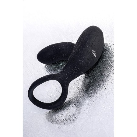Prostate stimulator LEVETT MAUD, silicone, black color, 15 cm-6