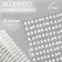 Pearls self -adhesive, d = 3 mm, 15 strips on the sheet, white color