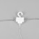 Garland "Curtain" 2.8 × 3 m dew on hooks, with a remote control, IP20, silver thread, 300 LED, glow aquamarine, 8 modes, USB