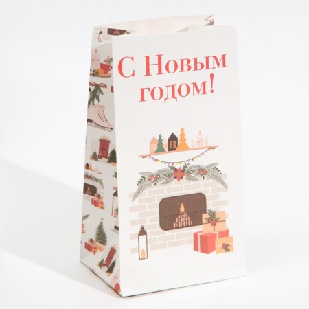 Package without handles "New Year's mood", 10 x 19.3 x 7 cm, New Year-1