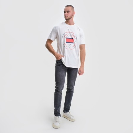 Male T -shirt, milk/print mix, size 52 (2xl)-3