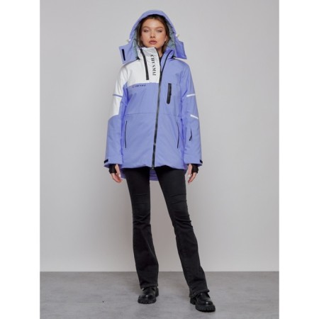 Ski jacket female, size 48, lilac color-16