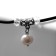 Choker "Pearl" drop on a velvet cable, 20 cm