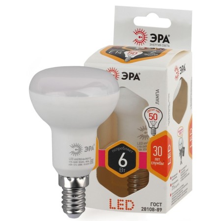 LED LED era Standard "Reflector", 6 W, E14, 480 lm, 2700k, glow warm white