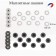 Figures for demonstration checkers "Game time", 34 pcs, d-5.5 cm, thickness 4 mm