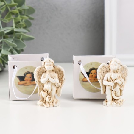 Souvenir Polystone "Angel and Flower" mix 2.5x4.2x5.5 cm