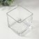 Glass of Glass for 1 candle "square" transparent 8x8x8 cm