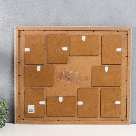 Photo frame MDF "Panda" in 10 photos 61x52 cm beige-2