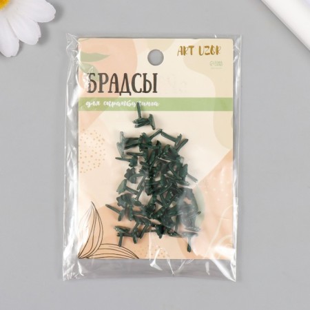 Brads for scrapbooking "Christmas trees" set of 50 pcs 0.8x0.7 cm-4