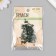 Brads for scrapbooking "Christmas trees" set of 50 pcs 0.8x0.7 cm
