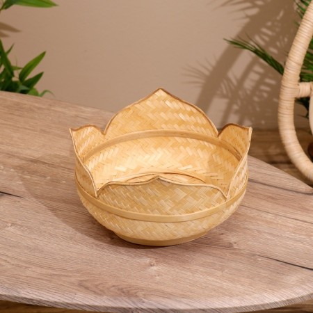 Vaska wicker, from bamboo 27x27x13 cm-1