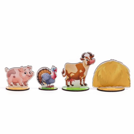 Figures of animals wooden "Farm. Pets"-7