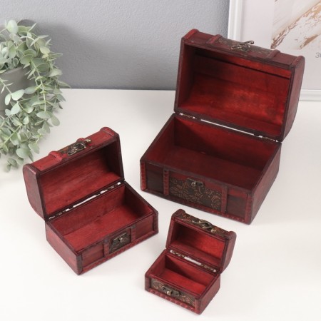 Boat Casket "Club" (set 3 pcs) 13x13.2x18 cm-1