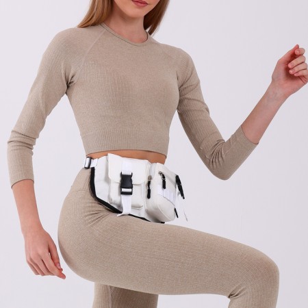 Board belt on a zipper, white color-7