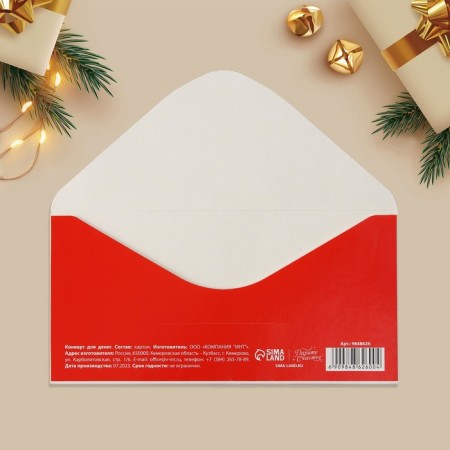 The envelope for the money "Wonderful New Year", font, 16.5 x 8 cm, New Year-4