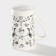 Porcelain share mug "Hummingbird", 380 ml, white color