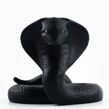Top for the phone New Year's souvenir "New Year: Cobra", black, 8.5 x 7.5 cm-2